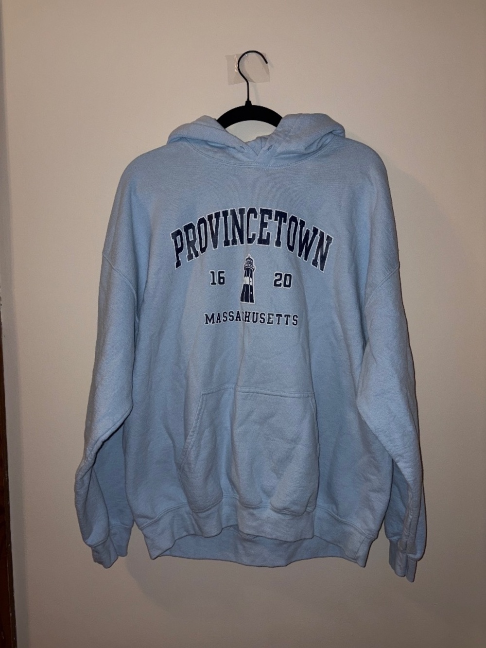 Light Blue Provincetown Hooded Sweatshirt